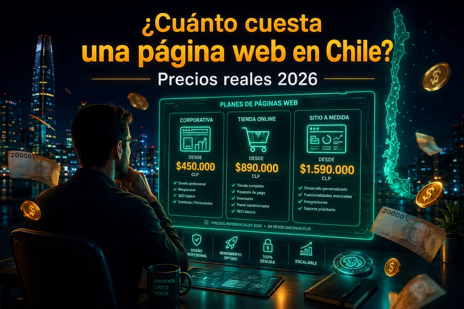 ¿Cuánto cuesta una página web en Chile? Precios 2026