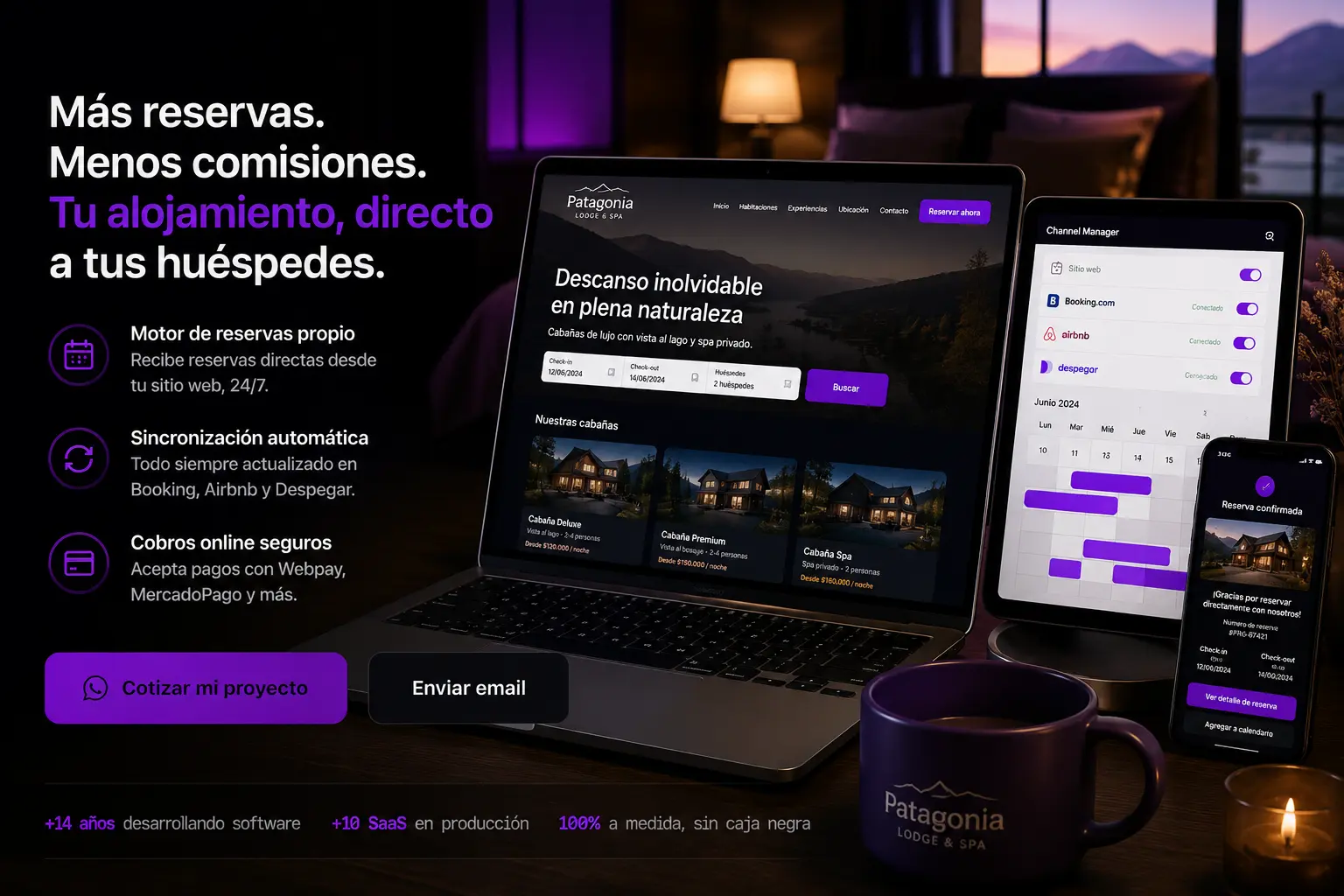 Página web y sistema para hoteles